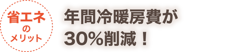 【省エネのメリット】年間光熱費が20％削減！