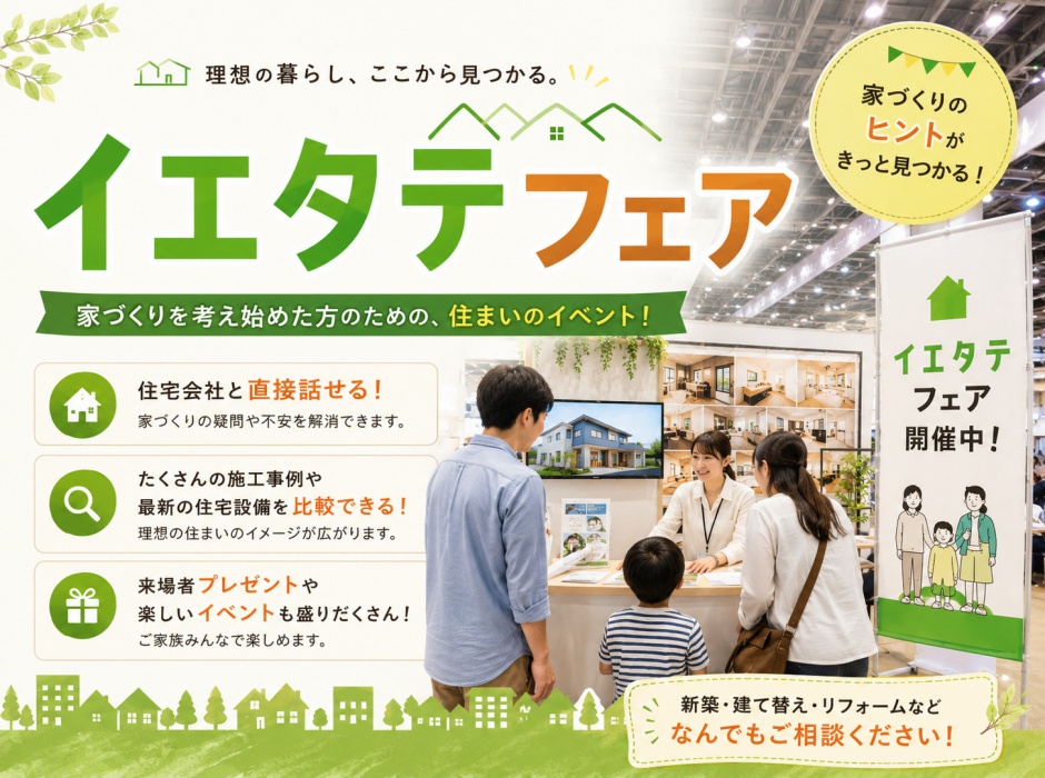 住まいのイベント「イエタテフェア」へ出店